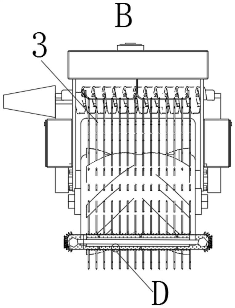 Magnetic adsorption device for stair carpet