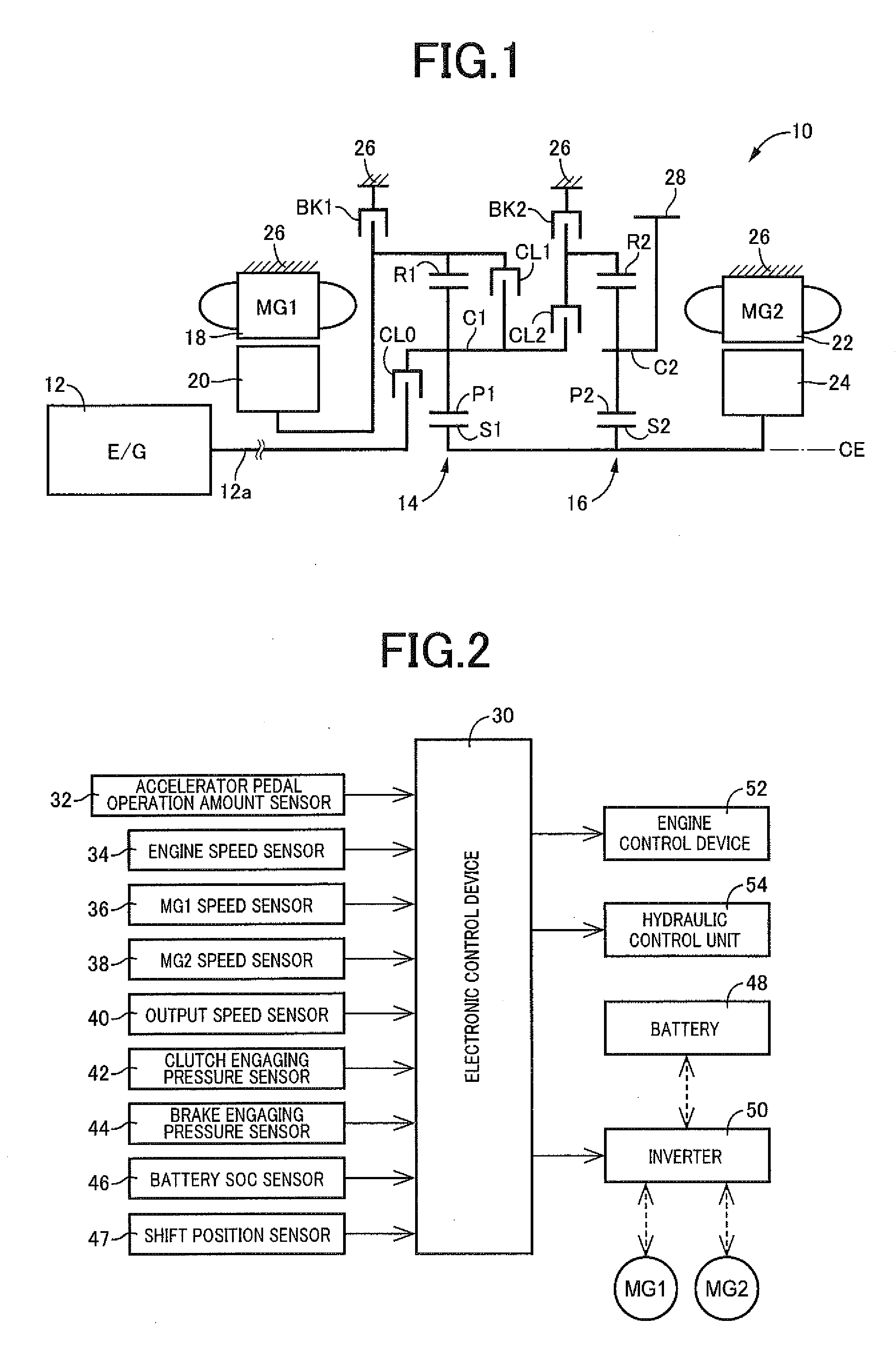 Control apparatus for a hybrid vehicle drive system