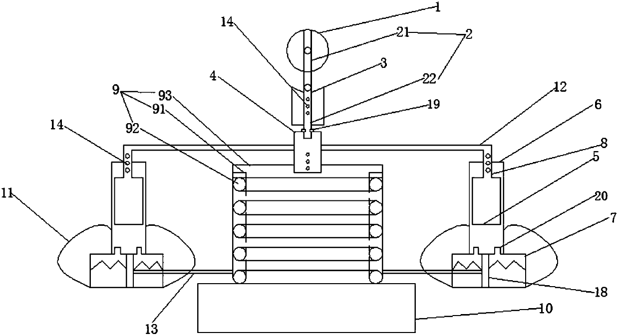 Spring test device