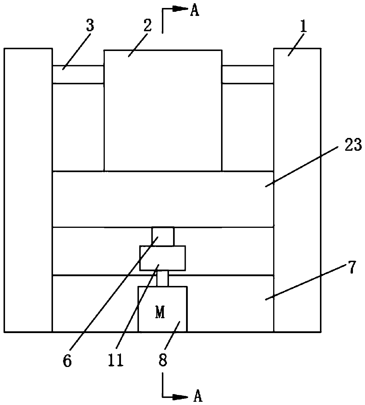 Rapeseed preliminary swinging screening device for rapeseed oil processing