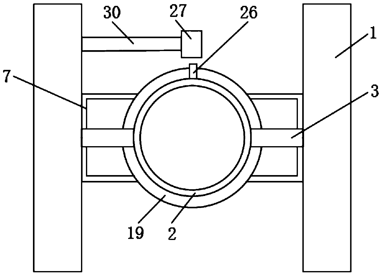 Rapeseed preliminary swinging screening device for rapeseed oil processing