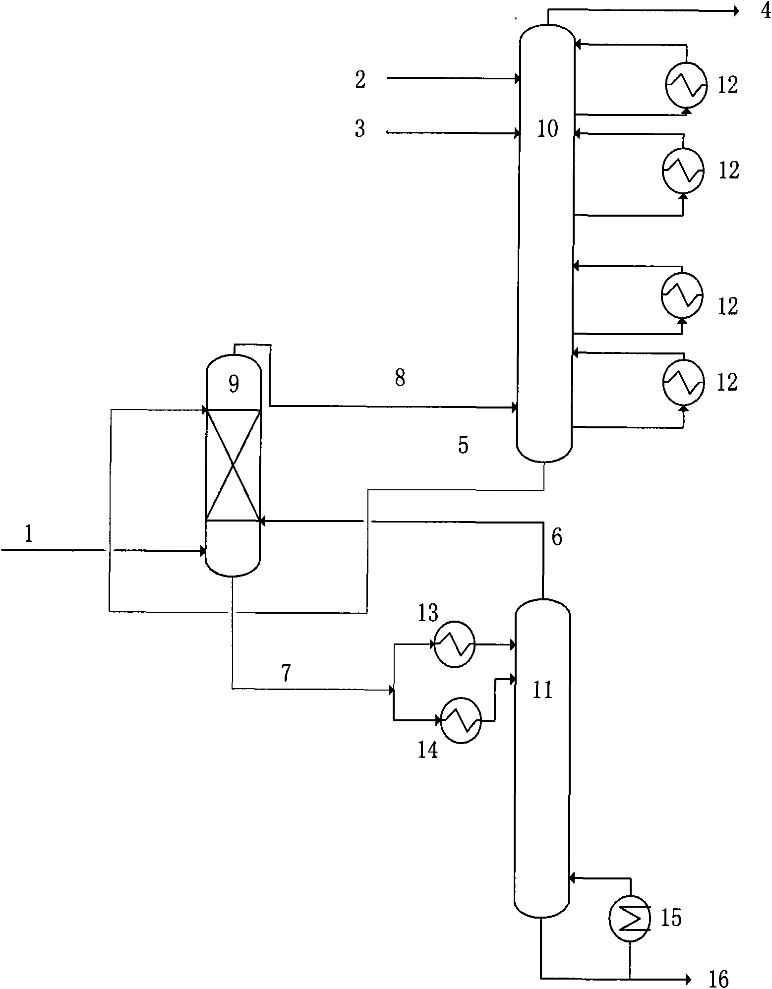 Coking, absorbing and stabilizing energy-saving process