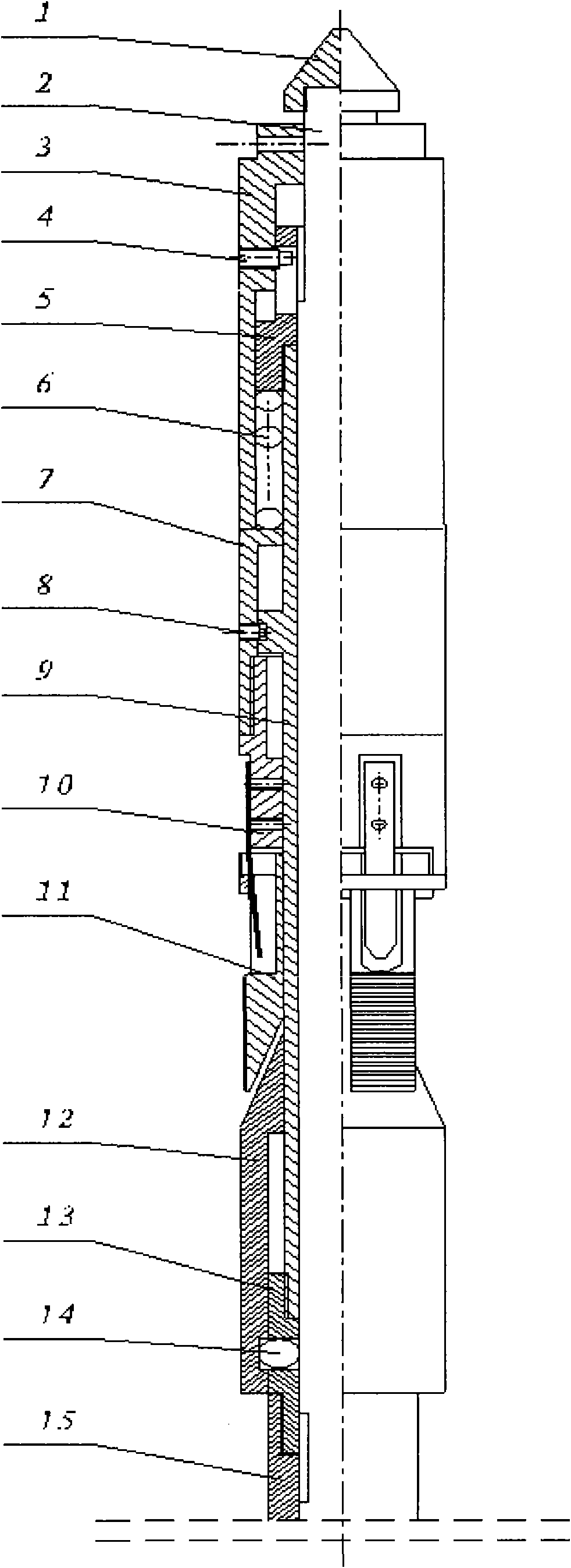 A bridge plug that blocks off oil tube