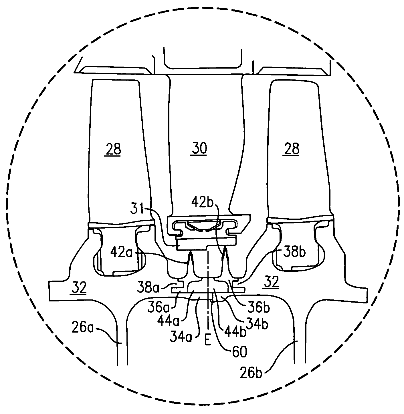 Split knife edge seals