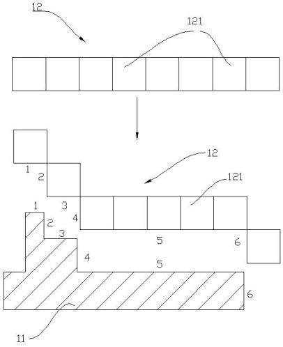 Magic wand type array eddy current probe and sensor and detection method thereof