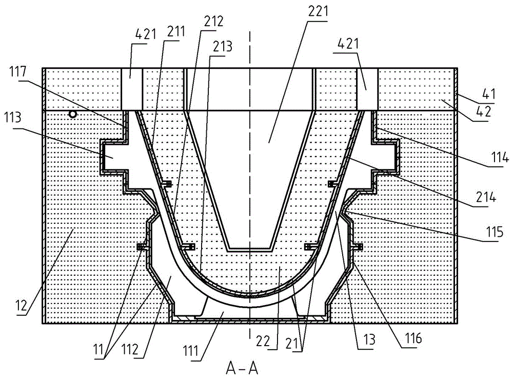 Slag ladle casting method and casting mold