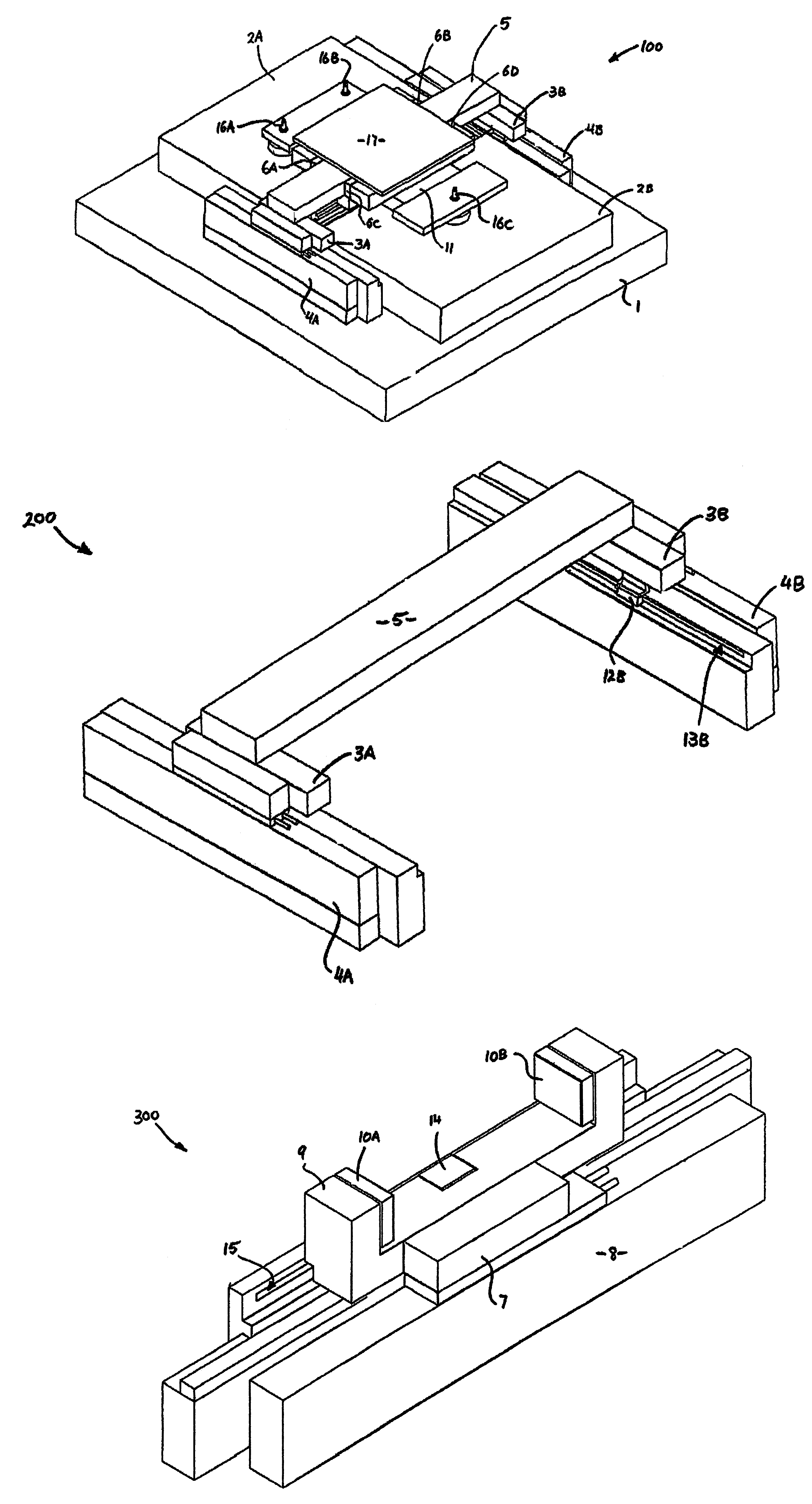 Decoupled planar positioning system