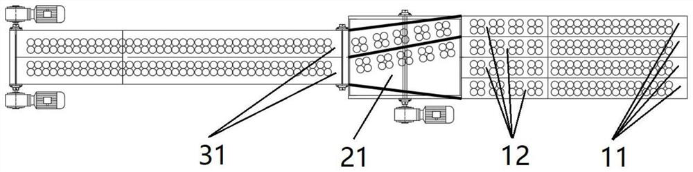 Confluence mechanism on beverage back-end secondary packaging line and intelligent control method of confluence mechanism