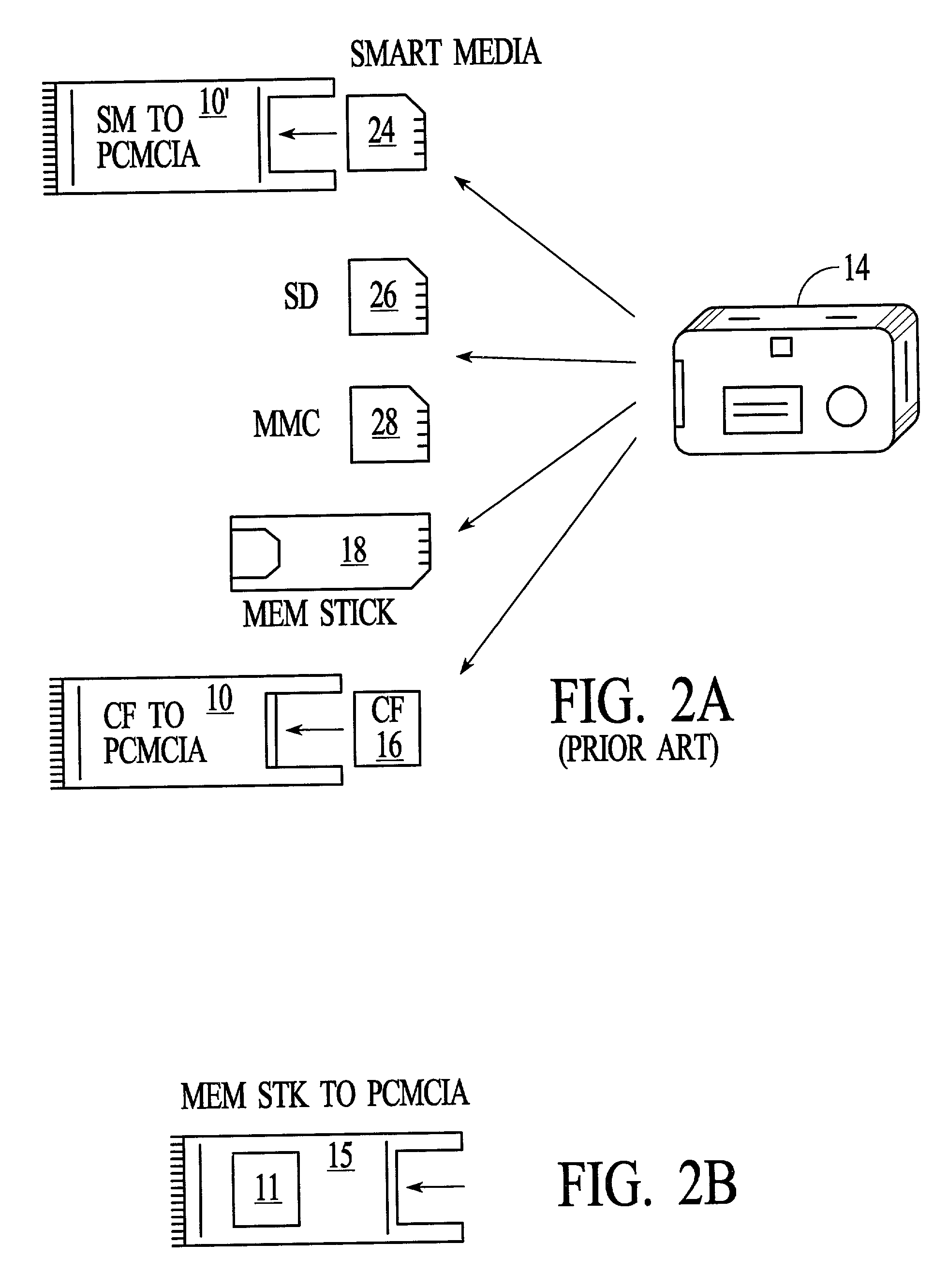 Flashtoaster for reading several types of flash-memory cards with or without a PC