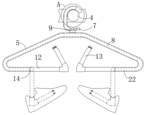 Quick-drying type intelligent clothes airing system