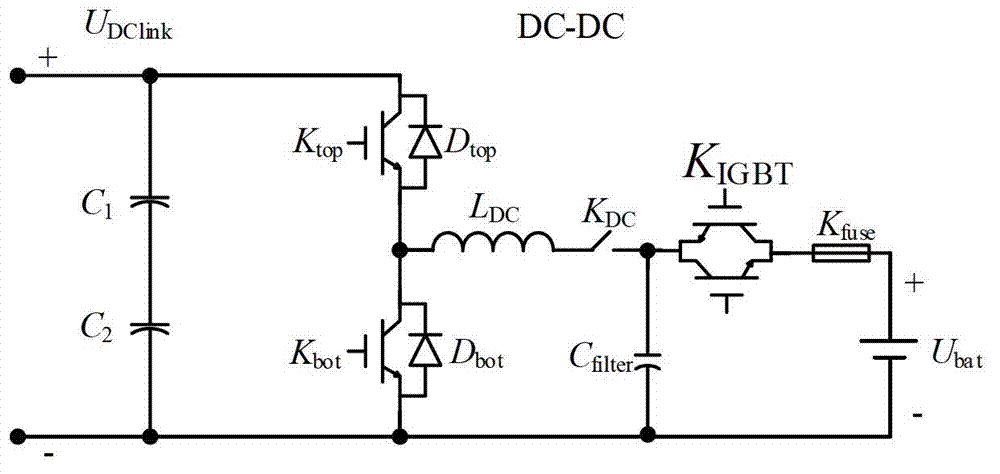 Rapid short-circuit protection system for direct current bus of energy storage converter