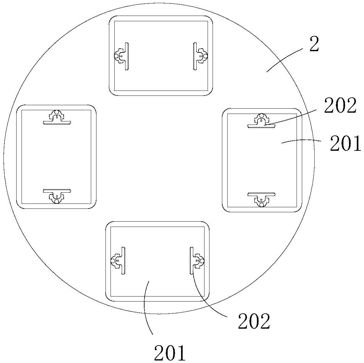 Automatic gluing device