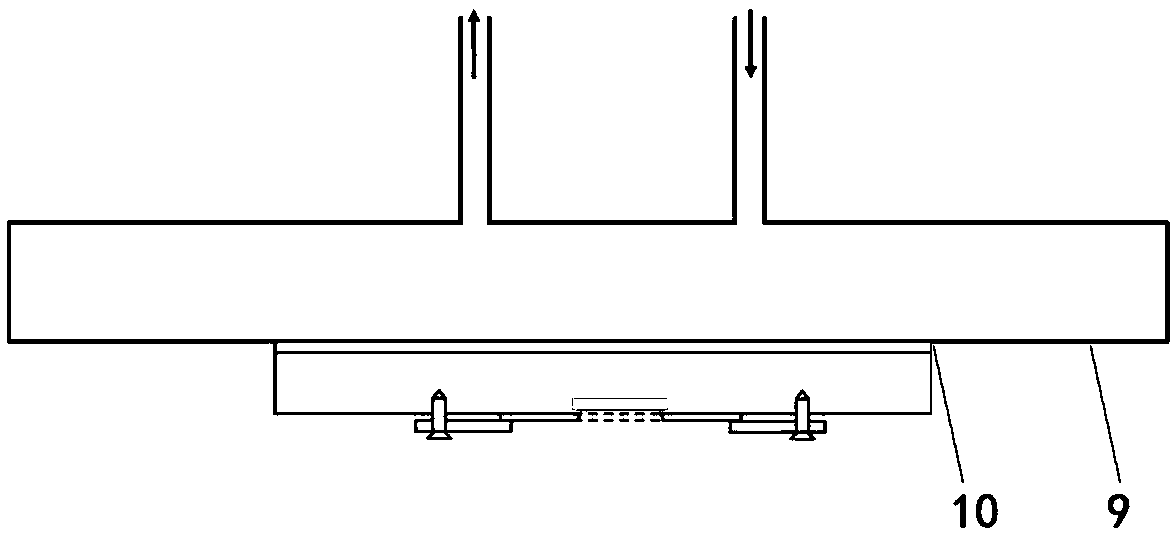 Backlight illumination hybrid chip antireflection film growth method and device