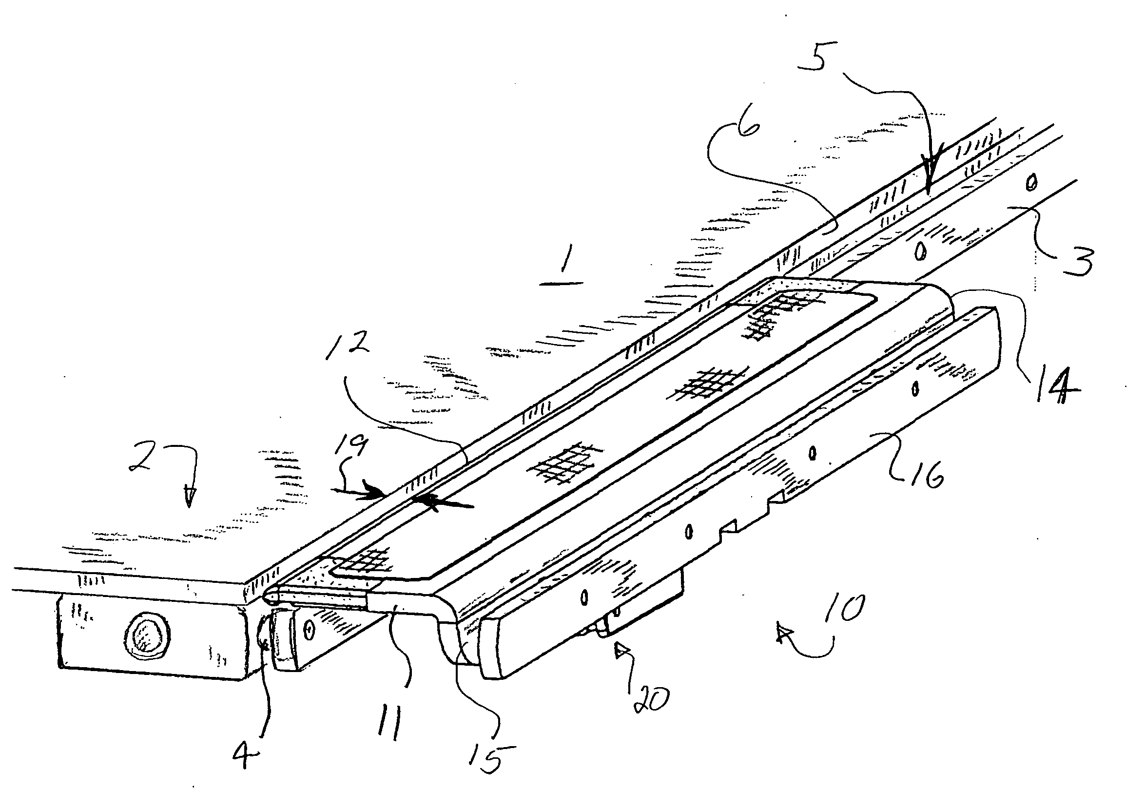 Surgical table width extension and angularly orientable attachment