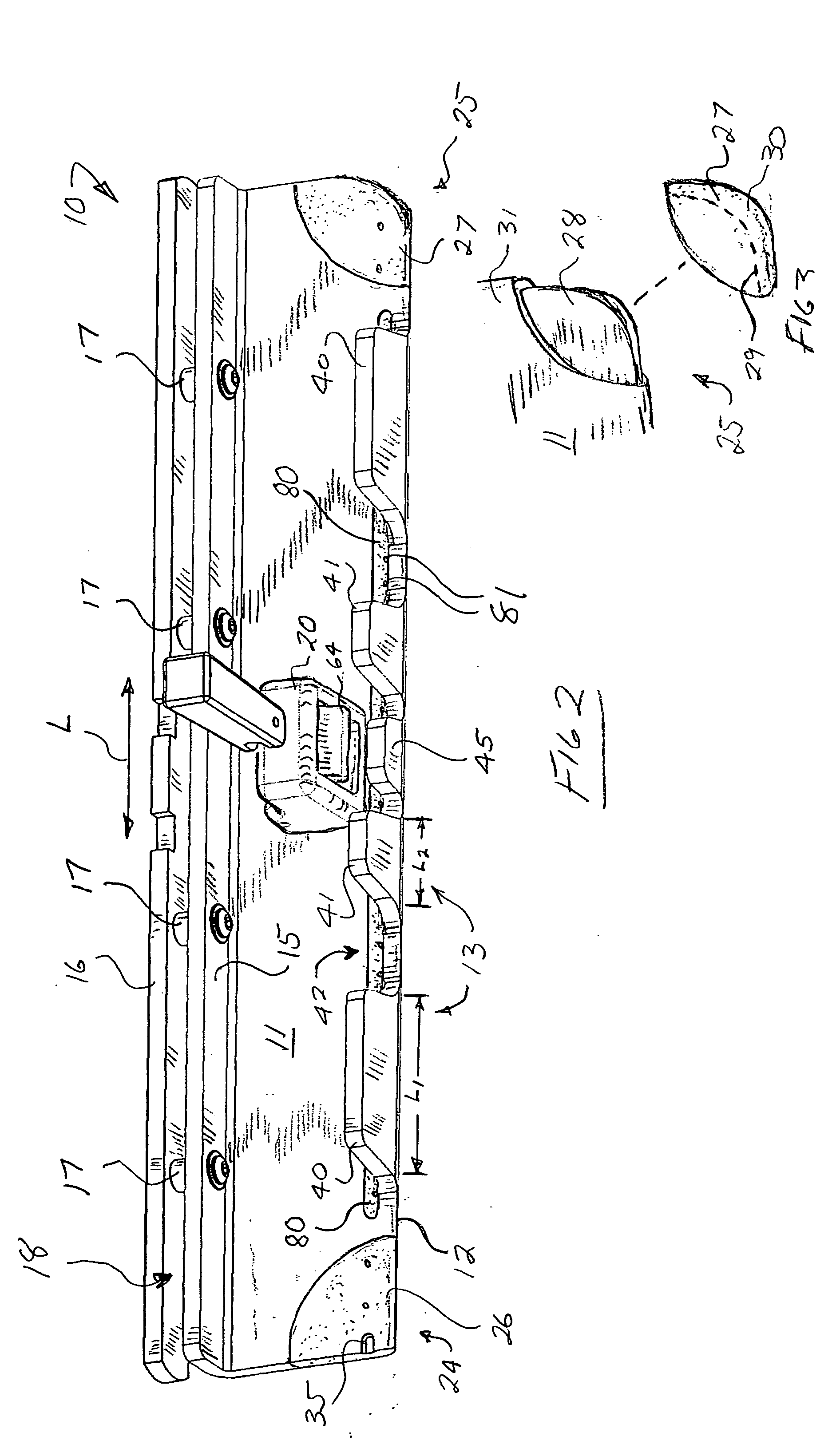 Surgical table width extension and angularly orientable attachment