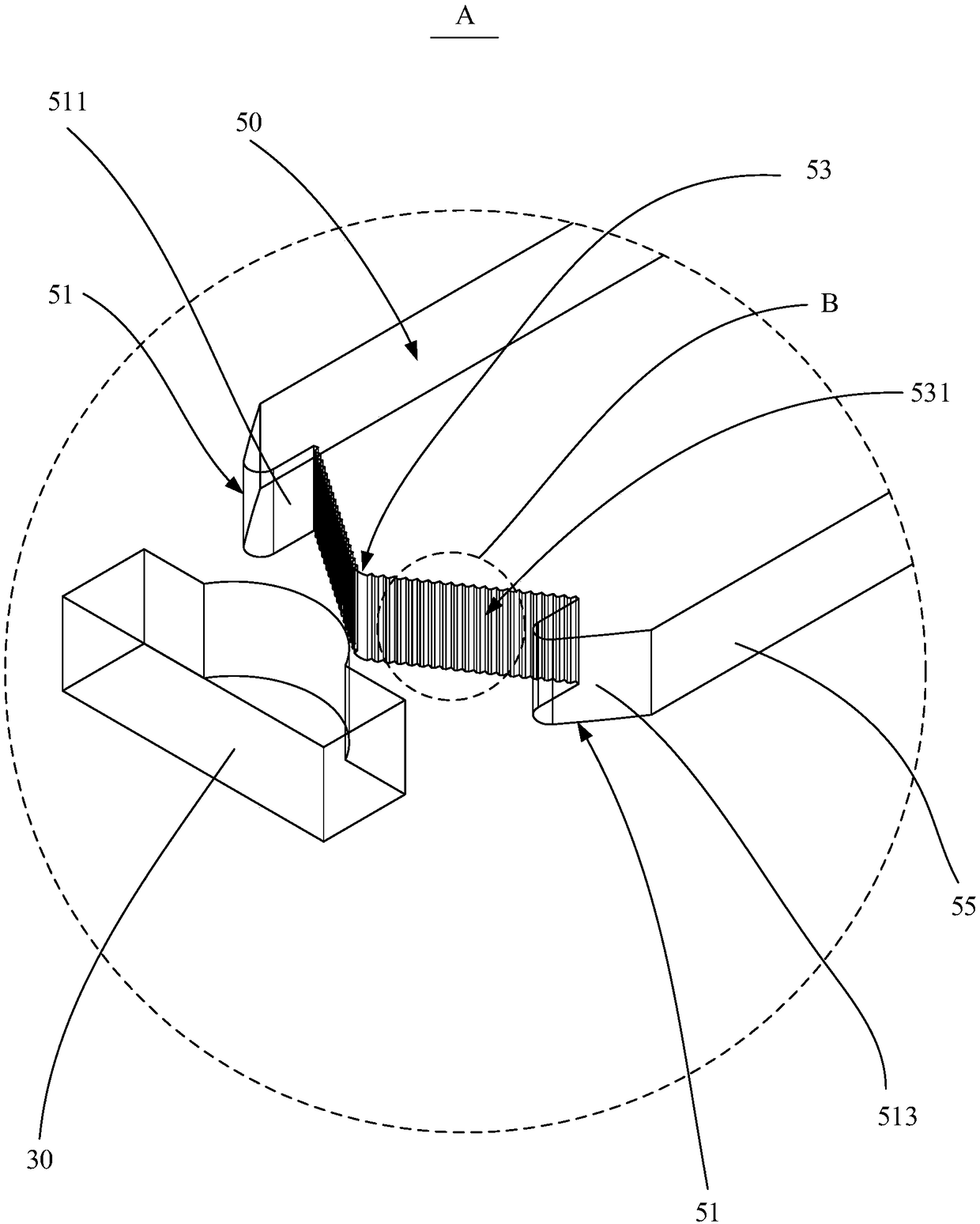 Marking structure and electronic device