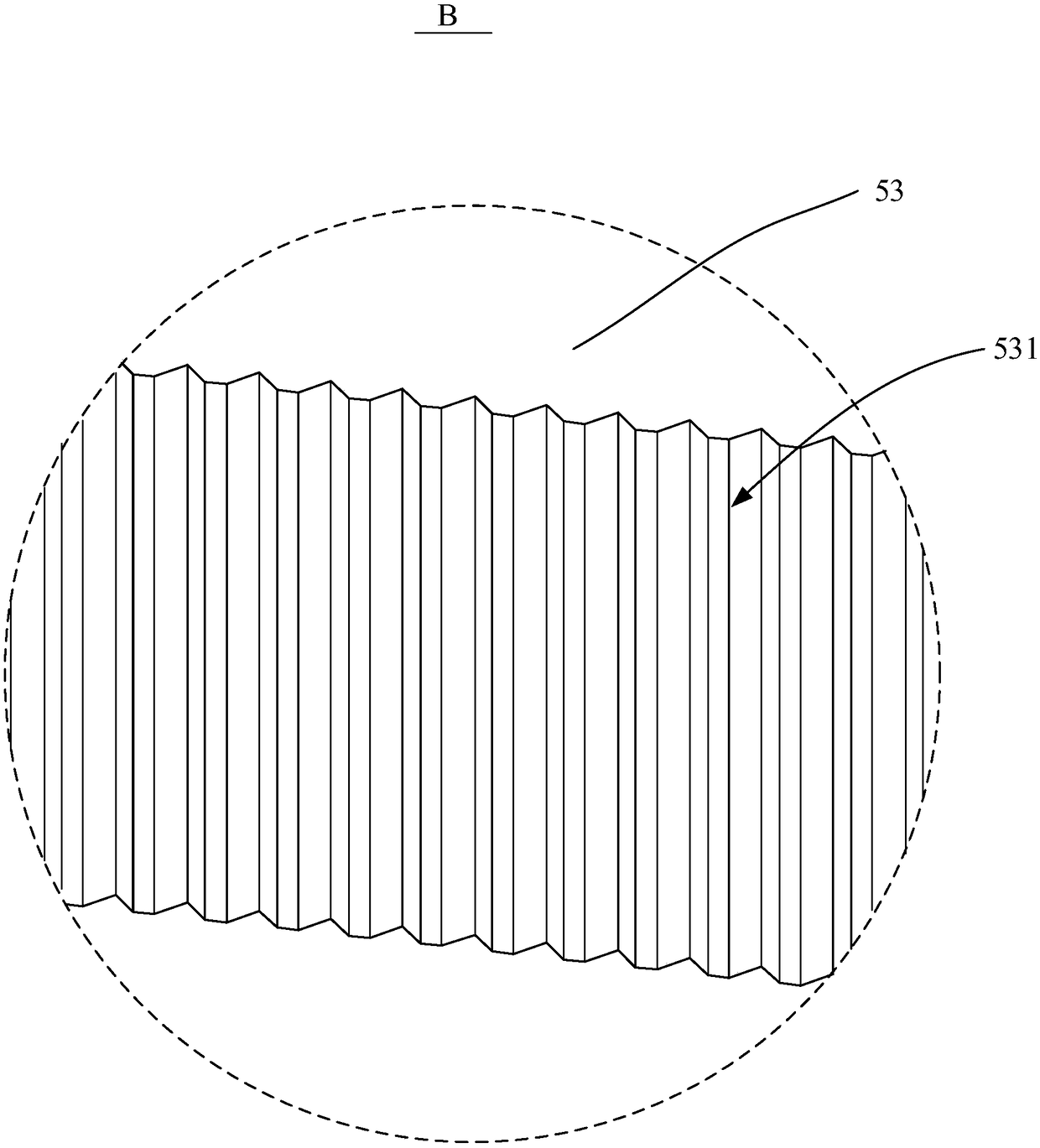 Marking structure and electronic device