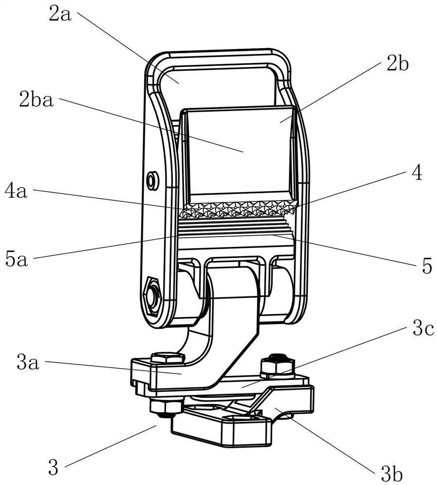 Adjustable tension detection module and detection device comprising same