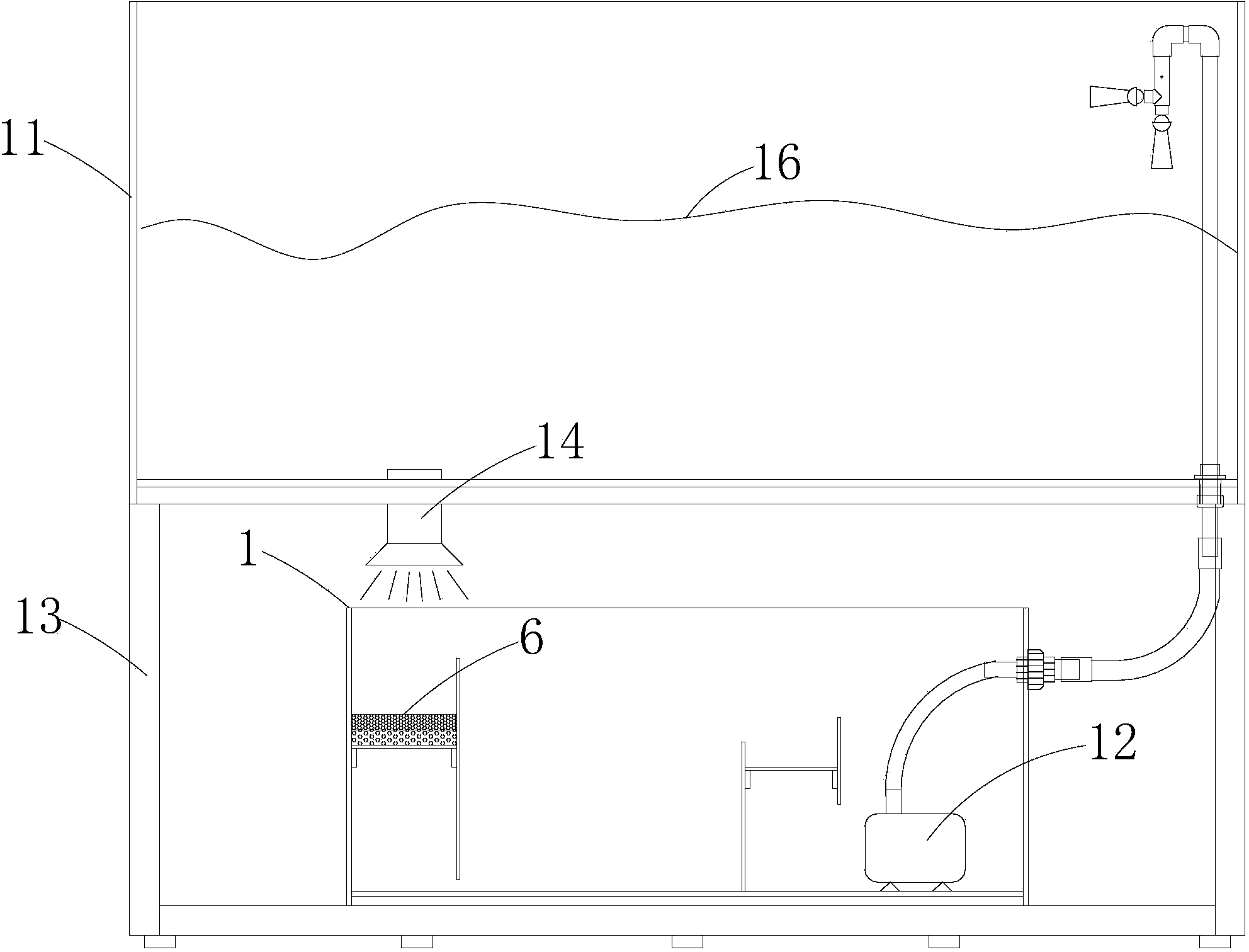 Sewage back-flushing filtering device