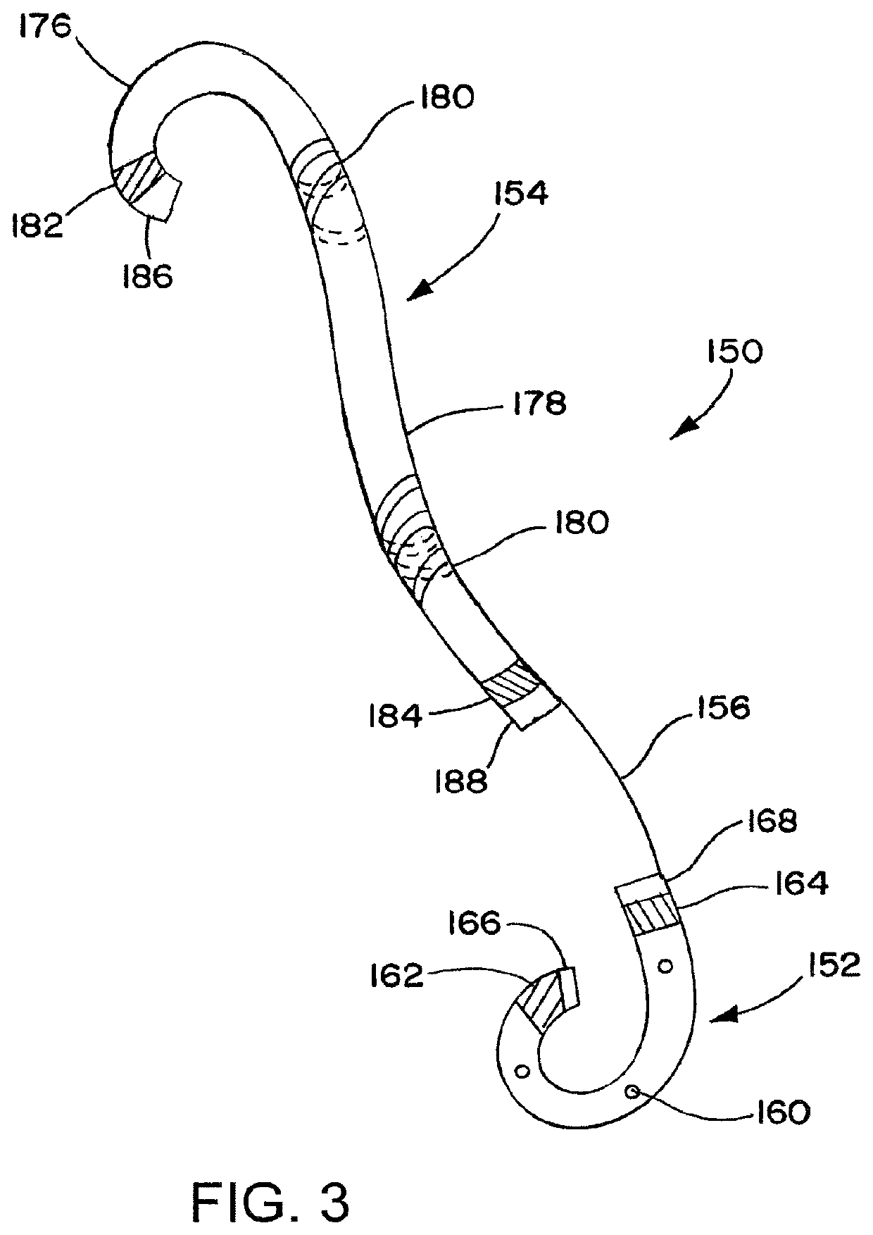 Ureteral stent for placement in a kidney and bladder