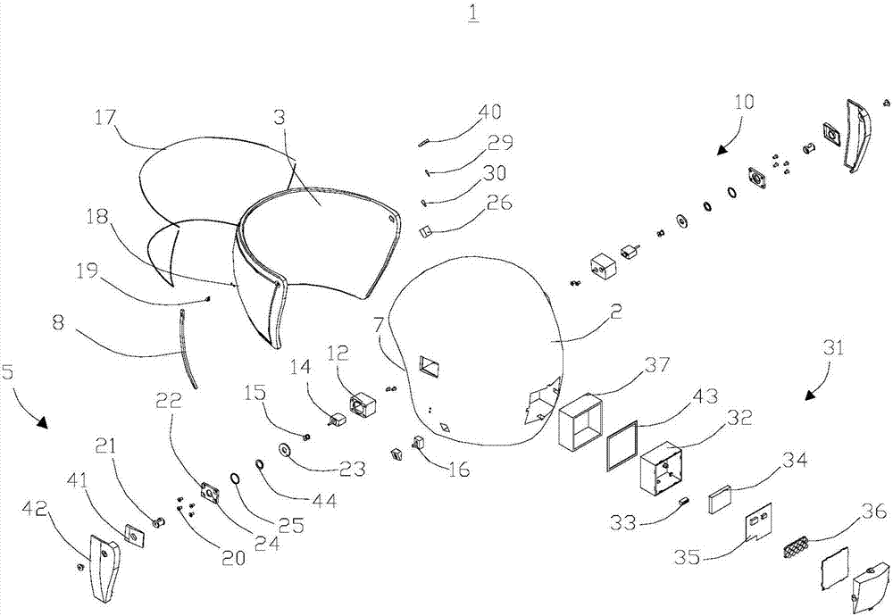 Helmet and protection device