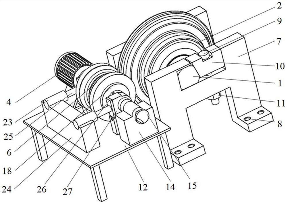 Hob tool apron system loading running-in performance testing device and method