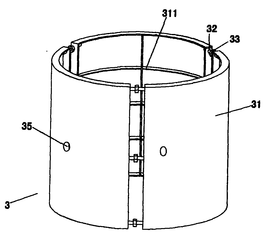 Manually digging hole full-steel cylinder-wall protecting construction device for building pile foundation and construction method thereof