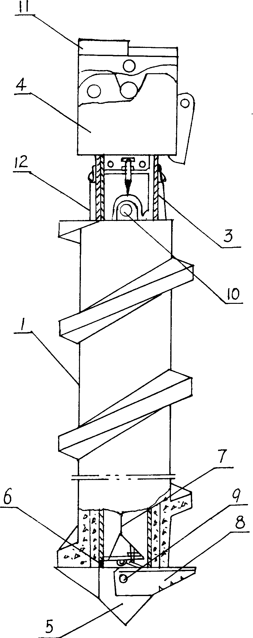 Method for making building engineering pile and apparatus used thereof