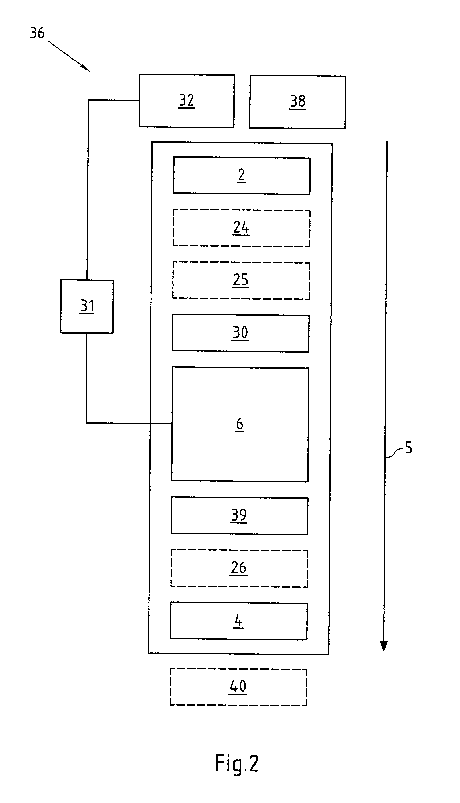 Power switchgear cabinet of a device for producing electric energy