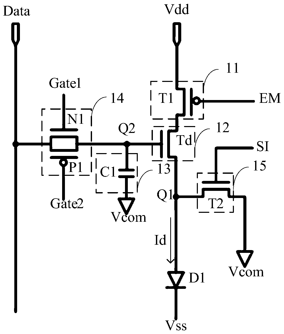 Pixel circuit driving method and device