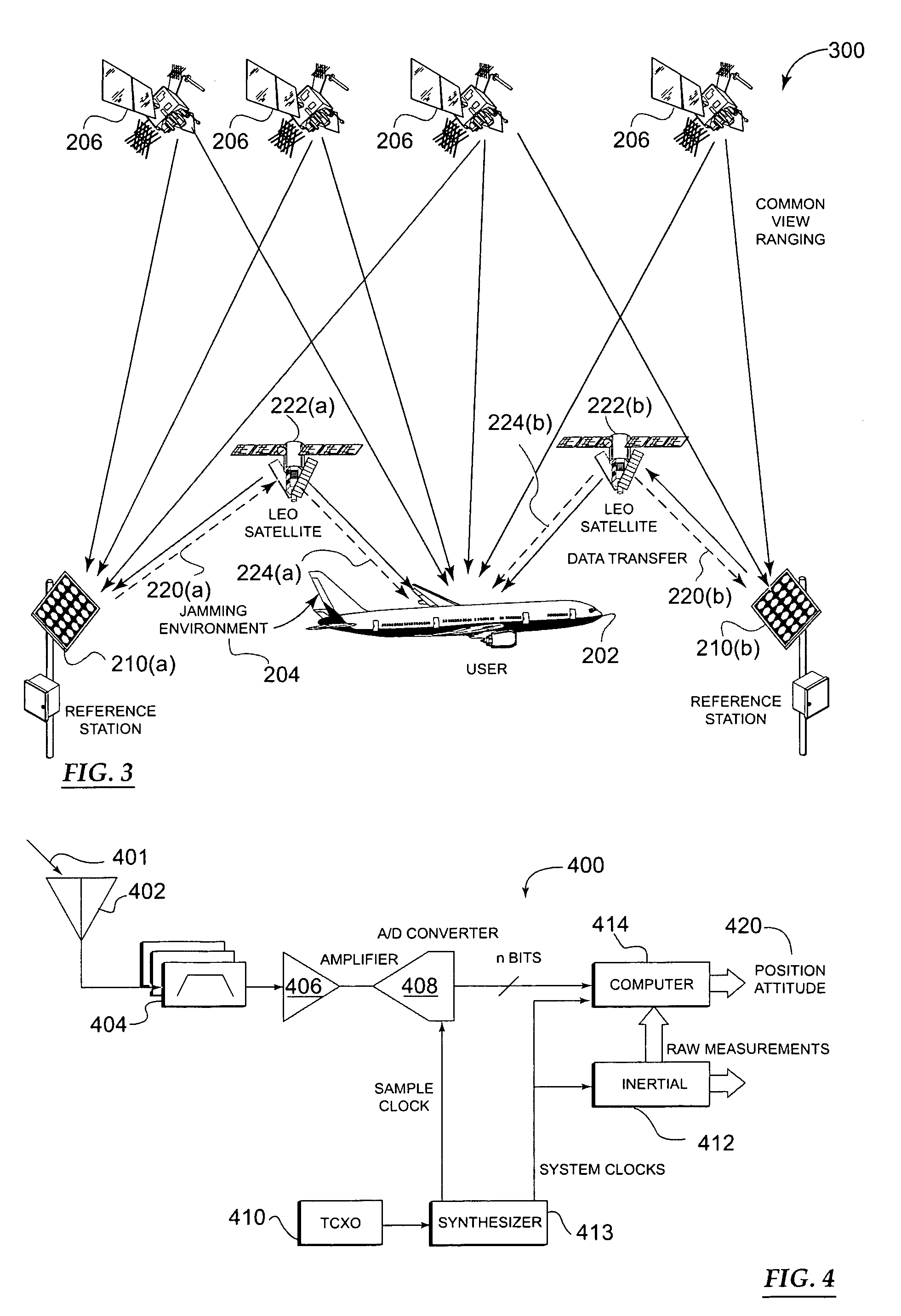 Methods and apparatus for a navigation system with reduced susceptibility to interference and jamming