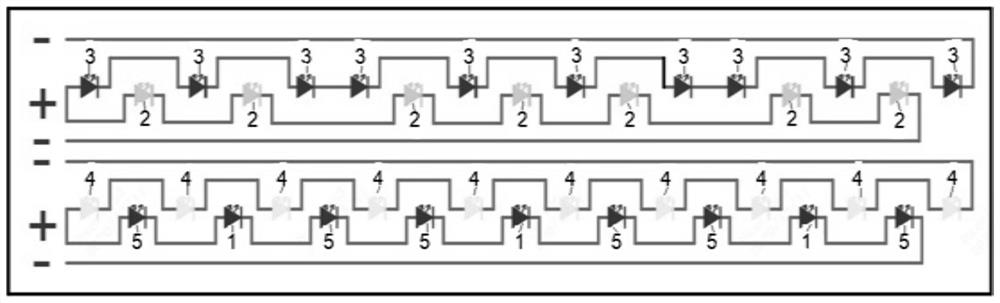 LED light source spectrum formula for tomato planting and LED light source module