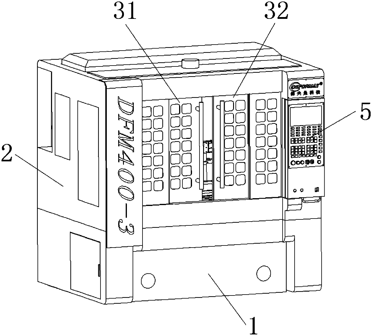 Separately controlled multichannel carving and milling machine