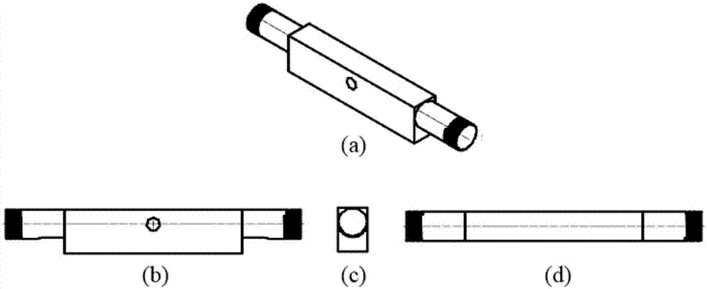 Thermal mechanical fatigue test system and method for performing hollow turbine blade superposed high-cycle vibration