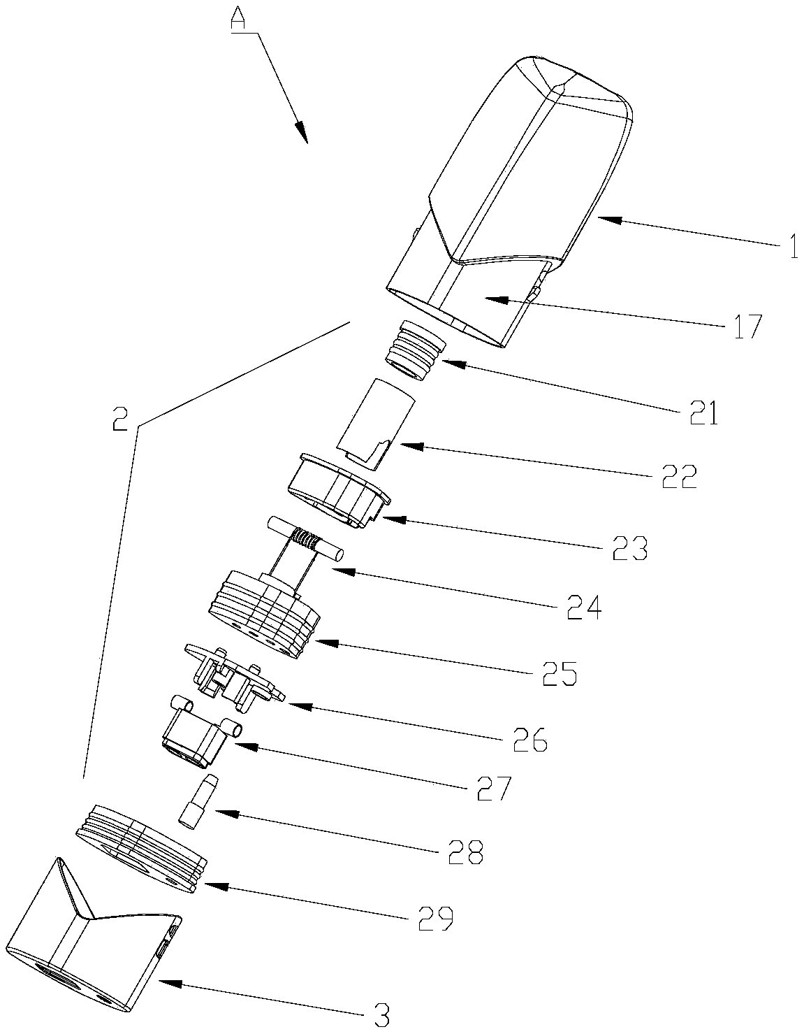 Electronic cigarette with dual-chamber dual-air-passage atomizer