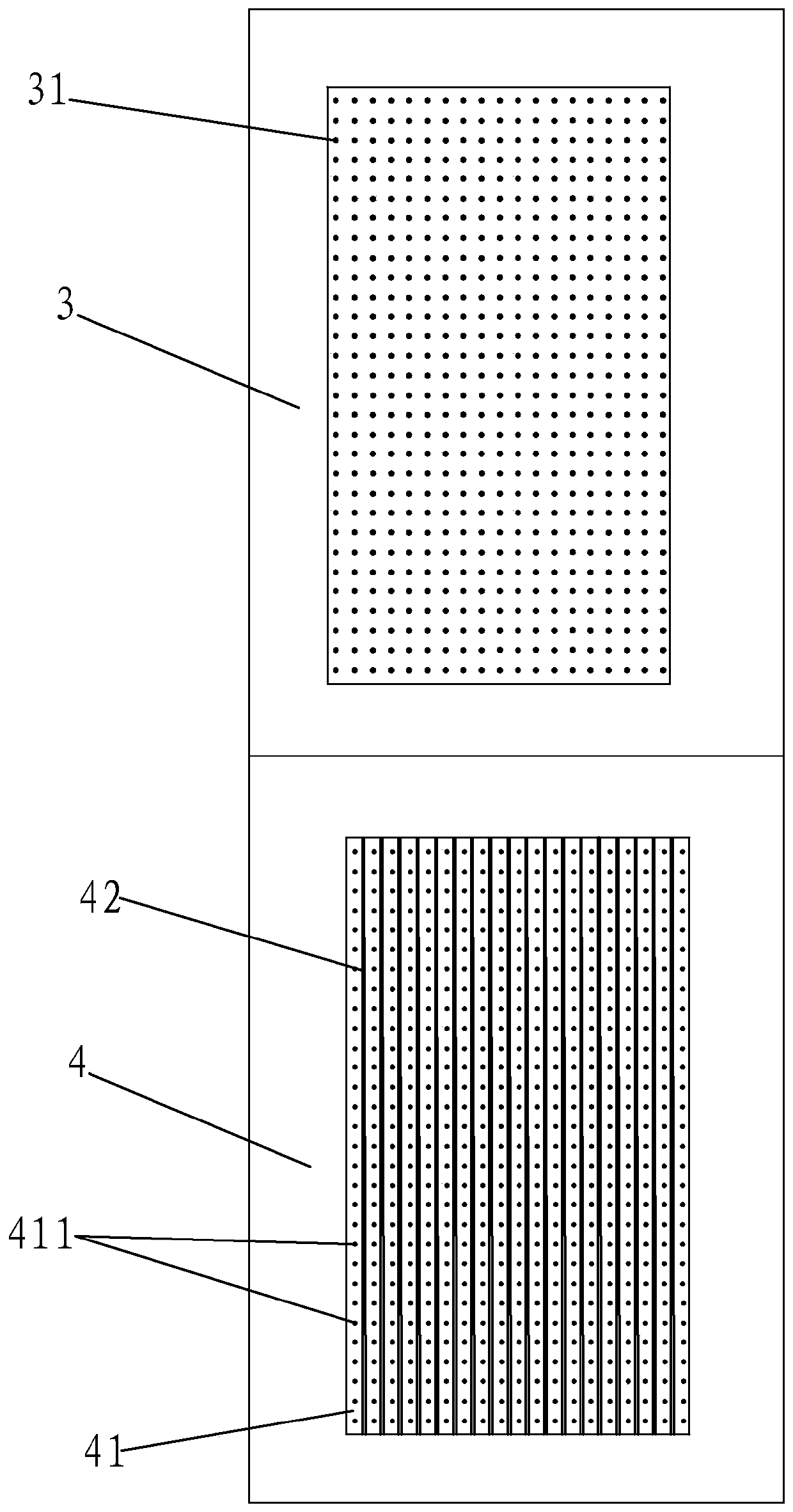 Processing method of breathable counter hot melt adhesive sheet forming die