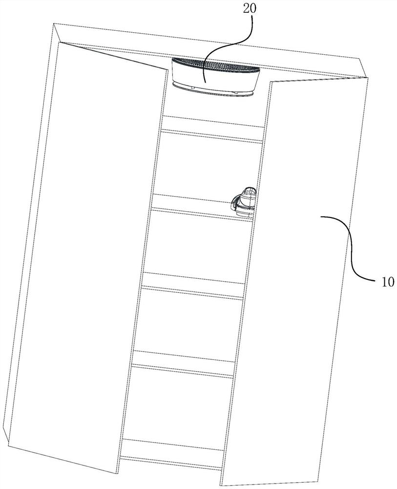 Cabinet with purification function