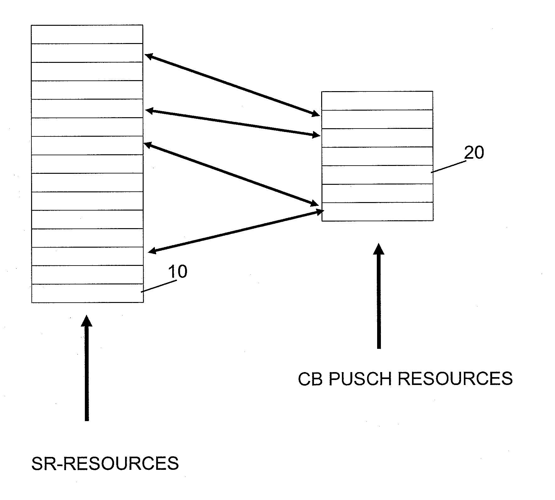 Resource Setting Control for Transmission Using Contention Based Resources