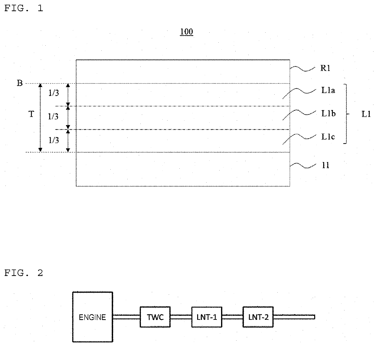 Lnt layered catalyst for lean burn gasoline engine and exhaust gas purification apparatus using the same