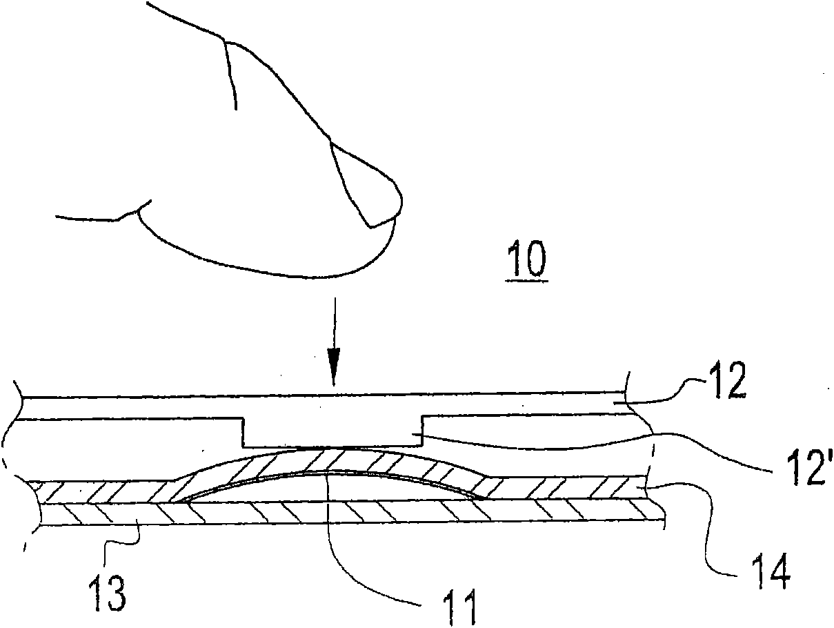 An input device and an electronic device comprising an input device