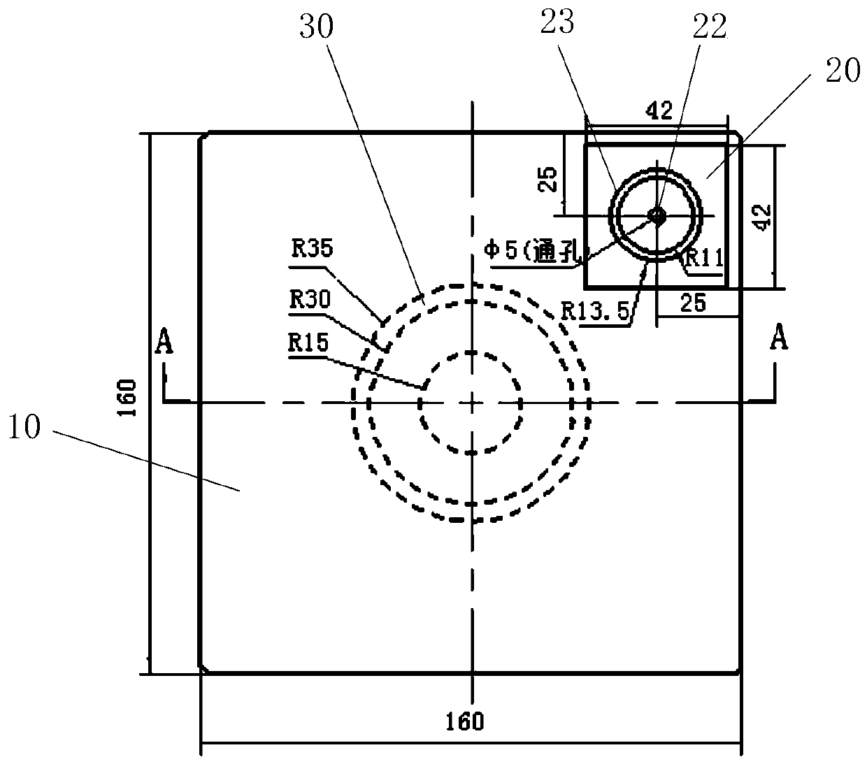 Tool and method for mounting chip in gel box in nondestructive manner by manual dispensing chip mounter