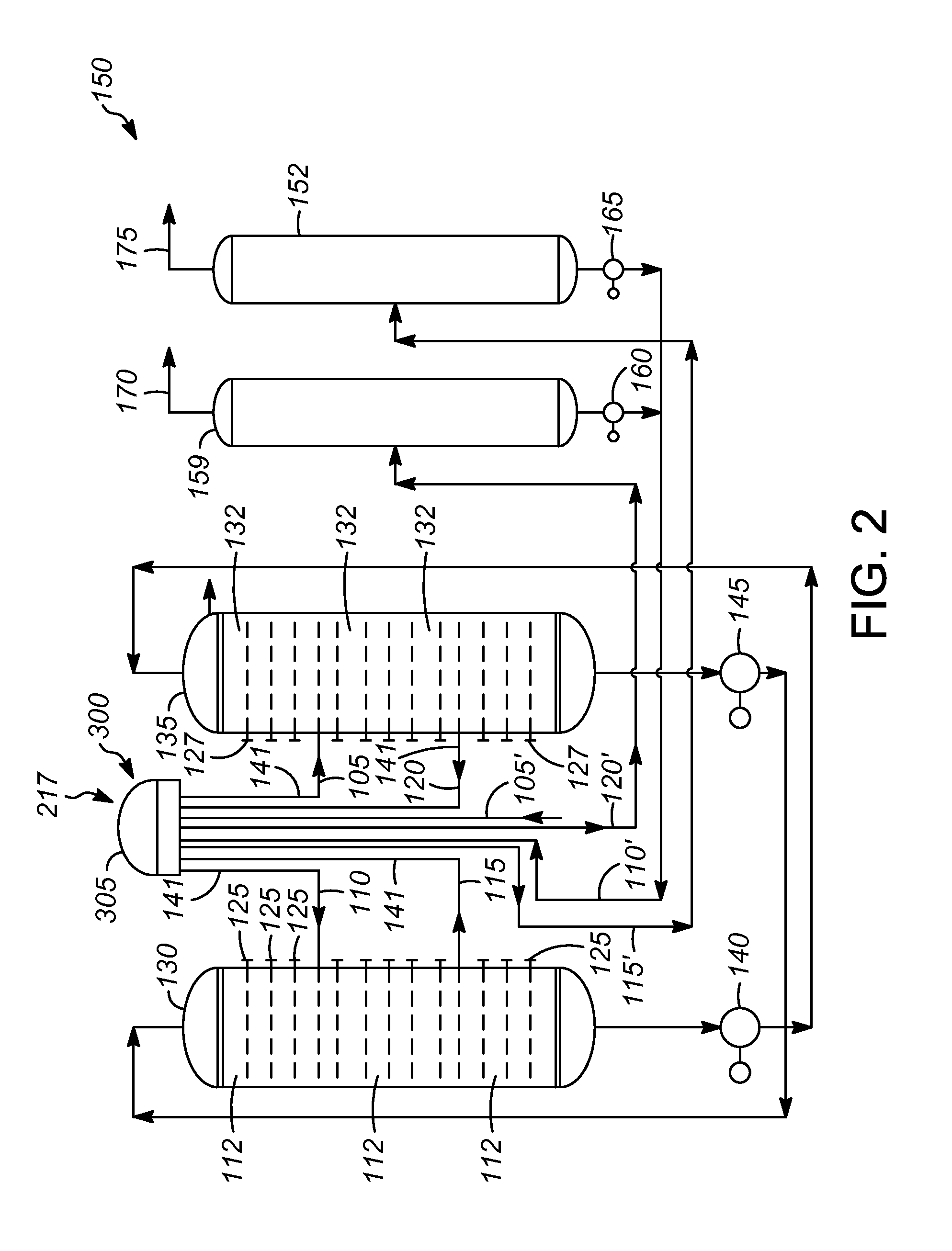 Adsorption separation unit having valve with integral bleed line