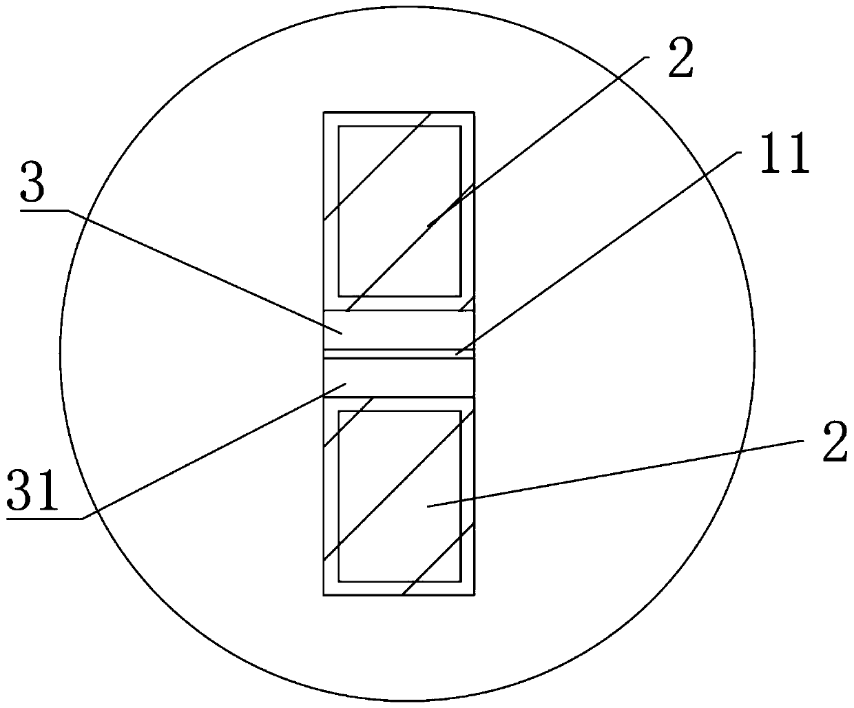 Double-base-island heat dissipation chip packaging process