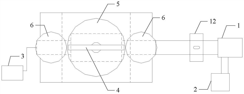 Large-area functional microstructure array current-assisted roll forming device