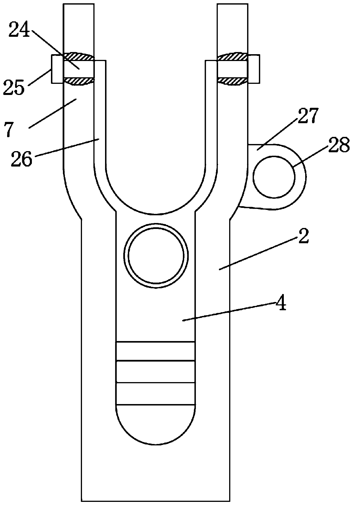 Stretching pliers for operation of gynaecology