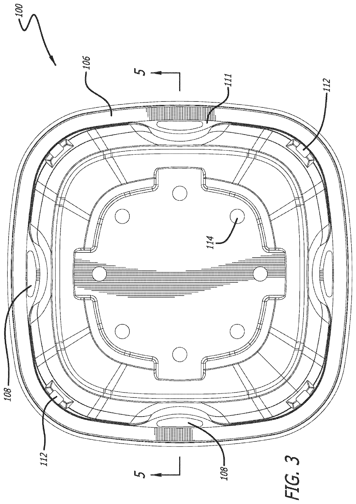 Ventilated container for produce