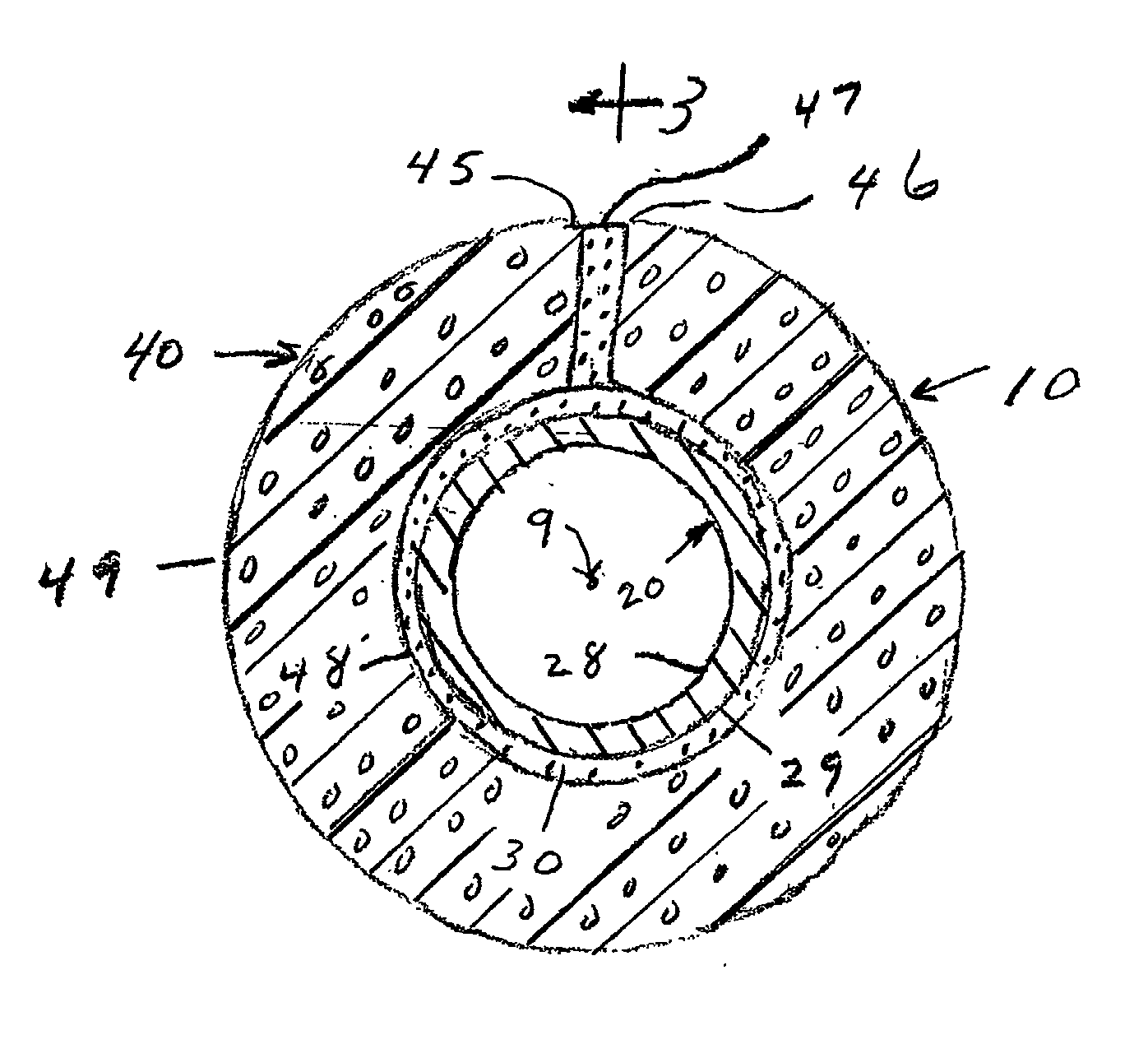 Method for adhesively sheathing tubular-cores with foam-layer and resultant intermediate-product