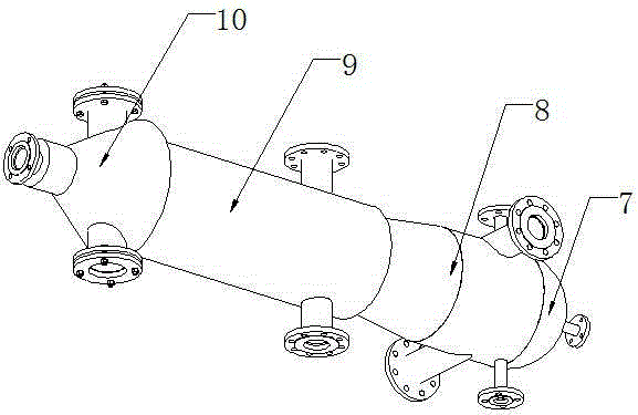 Coalescence type multiphase cyclone separator