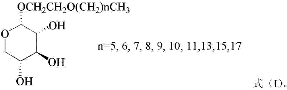 Novel 1,2-cis-xyloside surfactant