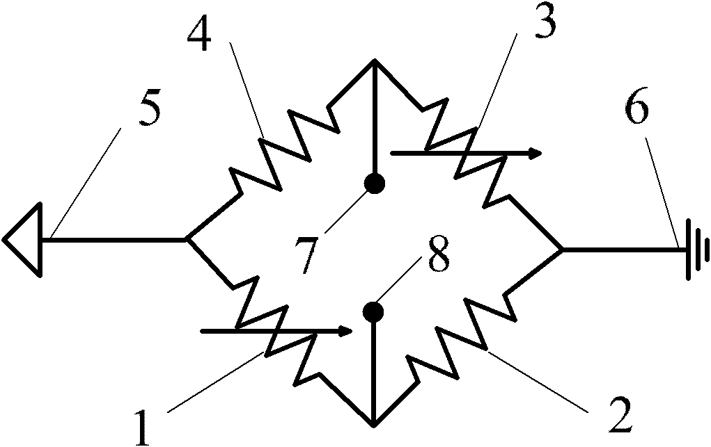 Giant magnetoresistance effect based sensor for measuring directions and intensity of magnetic fields